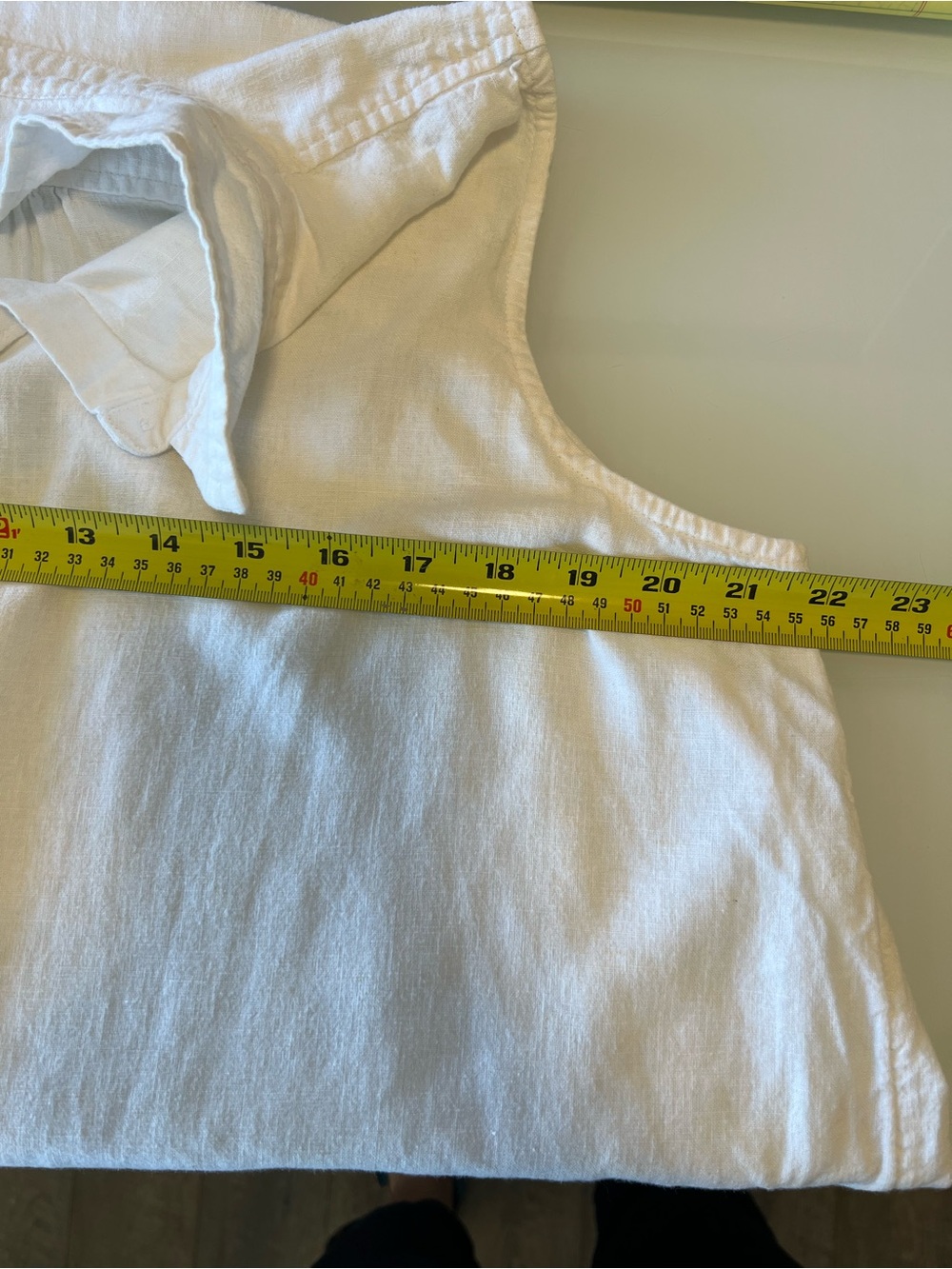 Sleeveless White Button-Front Linen Blend Top kohls Women XL - Picture 7 of 8